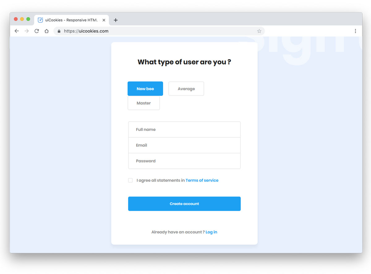 Simple Registration Form In Html With Css Code Free Download